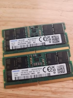 Samsung 32GB 2x16GB DDR5 5600B-SC0-1010-XT RAM M425R2GA3PB0-CWM0D