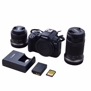 Canon EOS R100 Mirrorless Camera with 18-45mm & 55-210mm STM Lenses Kit