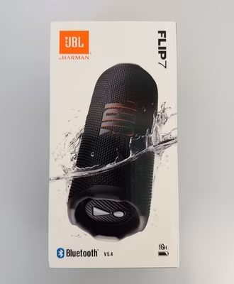 JBL Flip 7 Bluetooth Portable Waterproof Speaker- Black
