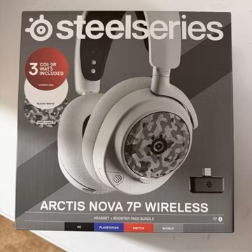 New SteelSeries Arctis Nova 7P Camo 61562 Wireless Gaming Headset Multi-Platform