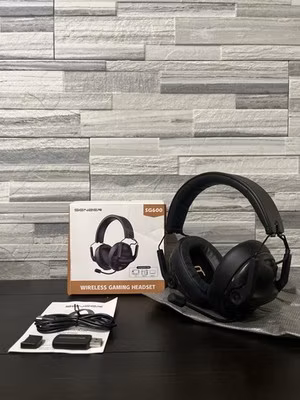 Black Wireless Gaming Headset PS5 PS4 PC Switch Mac Bluetooth 5.3 SENZER