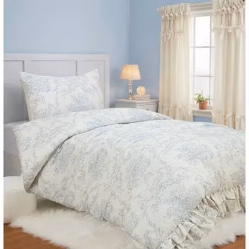 Ruffle Comforter Set Floral
