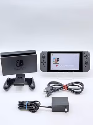 2019 Nintendo Switch HAC-001-01 32GB Black w/ Cables, Dock, and Joycons