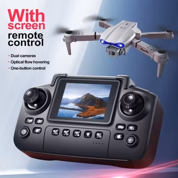 Drone 2026 4K HD Dual Camera WiFi FPV RC Foldable Quadcopter Remote With Screen