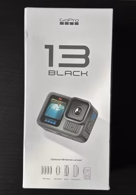 GoPro HERO13 Black 5.3K Action Camera + EXTRA BATTERY (2 Total) + CHEST MOUNT