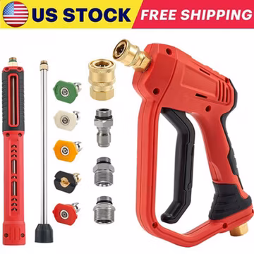High Pressure 4000PSI Car Power Washer Gun Spray Wand Lance Nozzle and Hose Kit