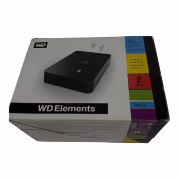 WD 2TB Elements Portable Hard Drive USB 3.0 Model WDBAAU0020HBK-NESN Black