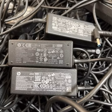 (lot Of 10) Genuine HP 45W blue tip laptop AC Adapter Power Supply Charger 19.5V