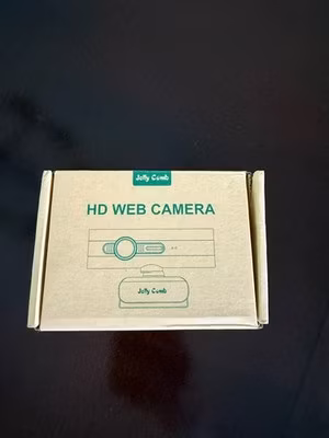 Jelly Comb Computer Webcam 1080P Full HD Web Camera USB w/ Built-in Microphone