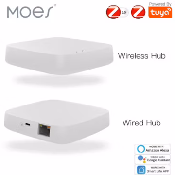 MOES Tuya ZigBee 3.0 Smart Gateway Hub Home Intelligent Bridge Alexa Google APP