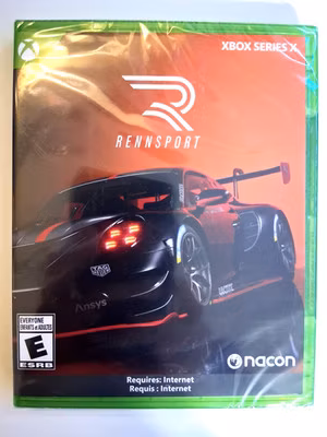 RENNSPORT Xbox Series X Brand New Factory Sealed Racing Game Nacon