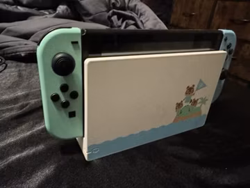 Nintendo Switch Animal Crossing Edition HAC-001 Console with Dock Tested READ