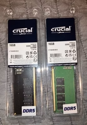 Crucial 32GB DDR5 4800MHz PC5-38400 Desktop RAM 288-Pin Memory 4800 DIMM