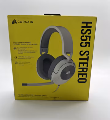 CORSAIR HS55 Stereo Gaming Wired Headset, Multi-Platform Compatible, NEW SEALED