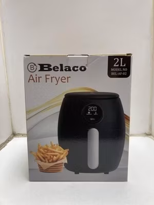 Belaco 2L Digital Air Fryer BEL-AF-02 – Rapid Air Circulation – 60 Min Timer
