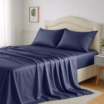 4PC 100% Bamboo Viscose Sheet Set Cooling Deep Pocket 16" Soft Luxury Bed Sheets