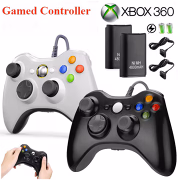 XBOX 360 Wired USB Game Controller Gamepad for Microsoft XBOX 360&PC WIN 7 8 10