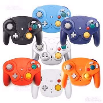 Wireless NGC Controller With Adapter Gamepad Compatible With Nintendo GameCube
