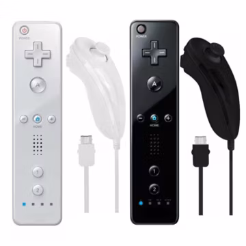 Remote Wiimote Nunchuck Controller Set Combo for Nintendo Wii/Wii U Game Console