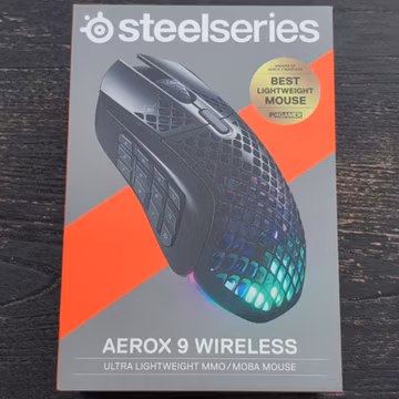 SteelSeries Aerox 9 Wireless Bluetooth 18K DPI 18-Button RGB Gaming Mouse Black