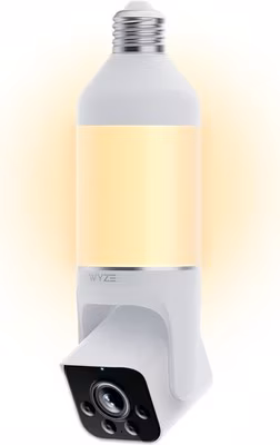 WYZE Bulb Cam - 2K HD Smart Light Bulb Security Camera with Color Night Vision