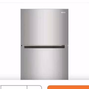 Vissani 18.1 cu. ft. Top Freezer Refrigerator Stainless Steel Garage Ready, **