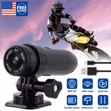 Bike Motorcycle Helmet Camera Mini Sports Video Action Camera Outdoor Recorder