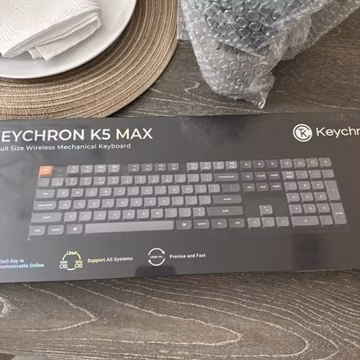 Keychron K5 Max Full Size Wireless Keyboard RGB Red Linear