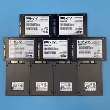 (LOT OF 9) *MIXED BRANDS* 120GB 2.5" SATA SSD Solid State Drives
