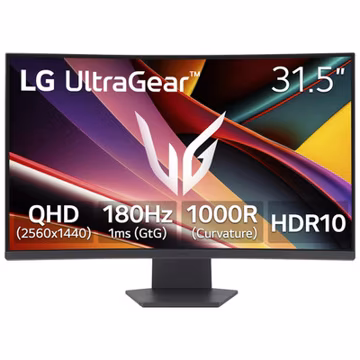 LG Electronics 32G60WA-B UltraGear 32-Inch QHD 1000R Curved Gaming Monitor,