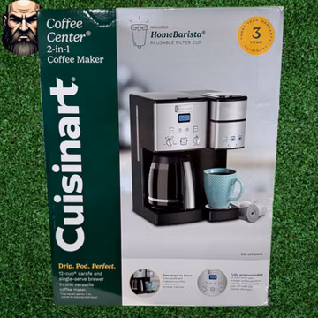 Cuisinart 12-Cup Single-Serve Brewer & Coffee Maker Stainless Steel (Open Box)