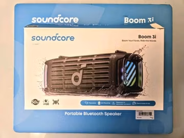 Soundcore Boom 3i by Anker, Compact Outdoor Bluetooth Speaker, IP68 Waterproof
