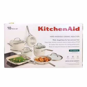 KitchenAid 10-Piece Hard-Anodized Ceramic Induction Cookware Set