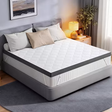 Extra Firm Mattress Topper: Queen Size , High Density Bed Topper, Extra Support