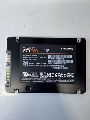 SAMSUNG 870 EVO 1TB SSD SATA 2.5" SOLID STATE DRIVE HEALTH: 95% *QTY