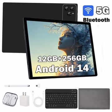 Tablet Android 14 Tablet with Sim Card Slot Uncloked Cellular Phone 12GB+256GB