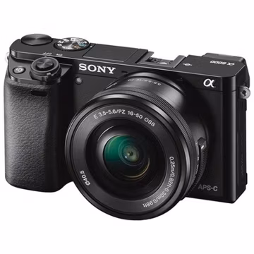 Sony Alpha A6000 Mirrorless Digital Camera w/16-50mm Lens with Accessories Black