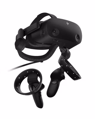 HP Reverb G2 VR Headset Black with Controllers and Cables Tested Working