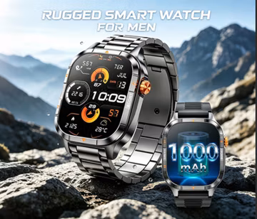 🔥Military Smart Watch for Men Bluetooth Call Rugged Fitness Tracker Android iOS