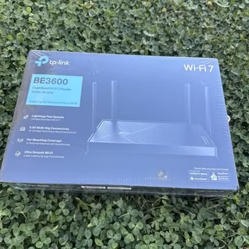 TP-Link Dual-Band Archer BE3600 Wi-Fi 7 Router 3.6 GBps Speeds Factory Sealed
