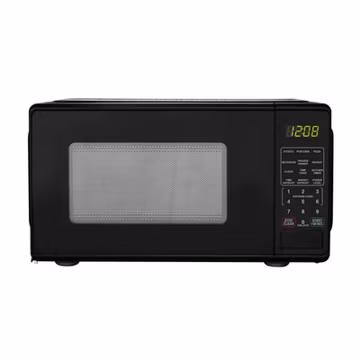Mainstays 0.7 Cu ft Countertop Microwave Oven, 700 Watts, Black, New