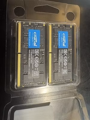 CRUCIAL 32GB KIT (2x16GB) DDR5-4800 SODIMM 1.1V CL40 (CT16G48C40S5.M8A1) 262-PIN