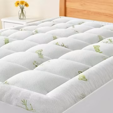 Ultra Soft Mattress Topper Viscose Derived from Bamboo Mattress Encasement