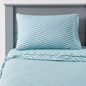 Queen Cotton Sheet Checker - Pillowfort