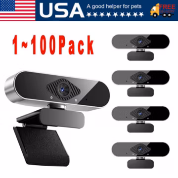 1080P Full HD USB Webcam for PC Desktop,Laptop Web Camera with Microphone Lot