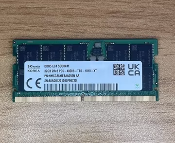 SK Hynix 32GB DDR5 ECC RAM EC4 4800MHz Laptop SODIMM HMCG88MEBAA092N AA