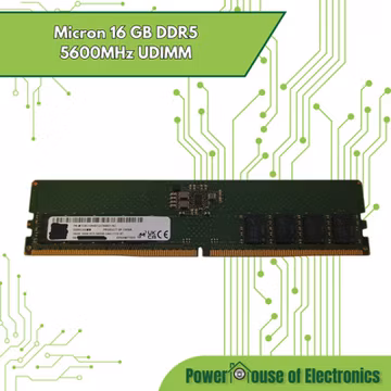 Micron 16GB DDR5 UDIMM 5600 MHz | MTC8C1084S1UC56BD1
