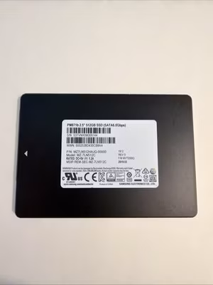 Samsung PM871b 512GB SSD 2.5" SATA III 6.0 Gbps Solid State Drive