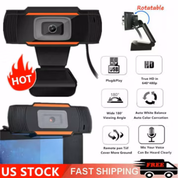 Upgraded Webcam Auto Focusing Web Camera Cam with Microphone For PC Laptop 1080p