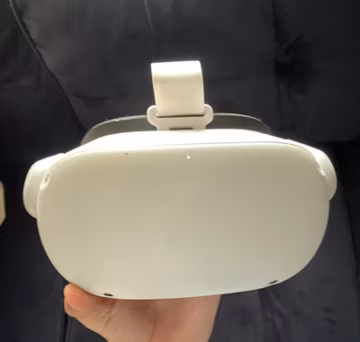 Meta Quest 2 Standalone VR Headset w/ Strap & White/Gray Controller, White